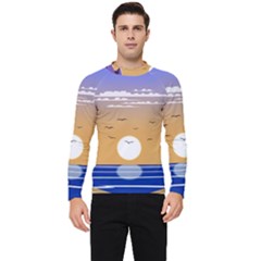 Vector Graphic Clipart Mountains Men s Long Sleeve Rash Guard by Sarkoni