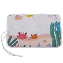 Cartoon Marine Life Marine Drawing Pen Storage Case (m) by Sarkoni