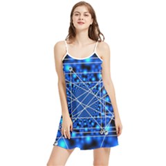 Network Connection Structure Knot Summer Frill Dress by Amaryn4rt