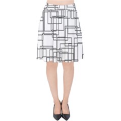 Structure Pattern Network Velvet High Waist Skirt by Amaryn4rt