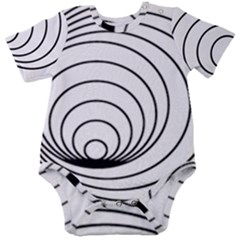 Spiral Eddy Route Symbol Bent Baby Short Sleeve Bodysuit by Amaryn4rt