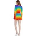 Rainbow Background Colorful Velvet Wrap Crop Top and Shorts Set View2