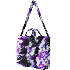 Abstract Canvas Acrylic Digital Design Square Shoulder Tote Bag by Amaryn4rt