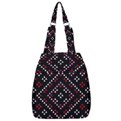 Pattern Abstract Design Art Center Zip Backpack by Ravend