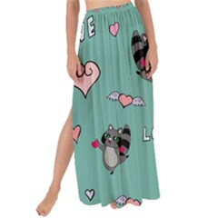 Raccoon Love Texture Seamless Maxi Chiffon Tie-up Sarong by Ravend