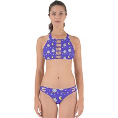 Cat Texture Pattern Seamless Rainbow Perfectly Cut Out Bikini Set by Ravend