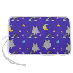 Cat Texture Pattern Seamless Rainbow Pen Storage Case (l) by Ravend