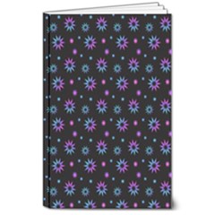 Stars Pattern Art Design 8  X 10  Softcover Notebook by Ravend