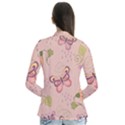 Butterfly Background Pattern Texture Drape Collar Cardigan View2