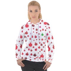 Beetle Animals Red Green Fly Women s Overhead Hoodie