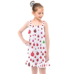 Beetle Animals Red Green Fly Kids  Overall Dress by Amaryn4rt