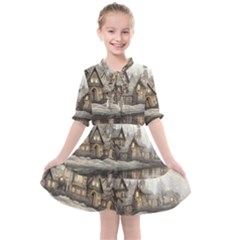 Building Landmark Kids  All Frills Chiffon Dress by Ravend