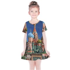 Saint Basil S Cathedral Kids  Simple Cotton Dress by Modalart