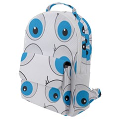 Eyes Comic Cartoon Fun Funny Toon Flap Pocket Backpack (small) by Ndabl3x