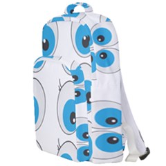 Eyes Comic Cartoon Fun Funny Toon Double Compartment Backpack by Ndabl3x