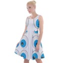 Eyes Comic Cartoon Fun Funny Toon Knee Length Skater Dress View1