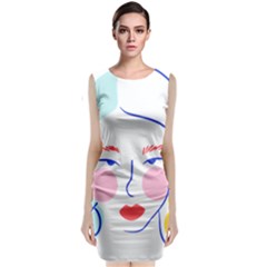 Art Womens Lovers Classic Sleeveless Midi Dress by Ndabl3x