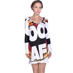 Cool Af Cool As Super Long Sleeve Nightdress by Ndabl3x