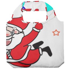 Nicholas Santa Claus Balloons Stars Foldable Grocery Recycle Bag by Ndabl3x