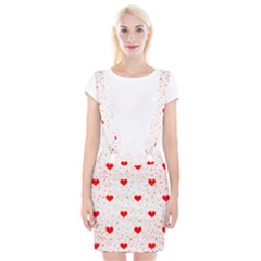 Hearts Romantic Love Valentines Braces Suspender Skirt by Ndabl3x