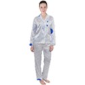 Computer Network Technology Digital Women s Long Sleeve Satin Pajamas Set	 View1