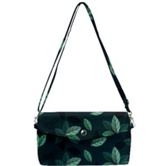 Leaves Foliage Plants Pattern Removable Strap Clutch Bag by Grandong