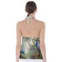 Peafowl Peacock Bird Birds Painting Art Wildlife Tie Back Tankini Top View2