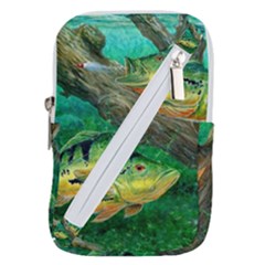 Peacock Bass Fishing Belt Pouch Bag (small) by Sarkoni