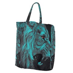 Angry Male Lion Predator Carnivore Giant Grocery Tote by Ndabl3x