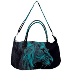 Angry Male Lion Predator Carnivore Removable Strap Handbag by Ndabl3x