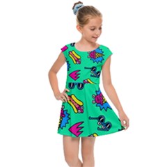 Pattern Adweek Summer Kids  Cap Sleeve Dress by Ndabl3x