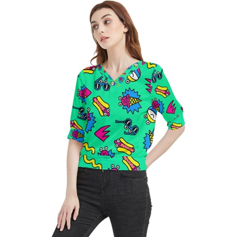 Pattern Adweek Summer Quarter Sleeve Blouse by Ndabl3x