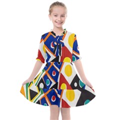 Pattern And Decoration Revisited At The East Side Galleries Jpeg Kids  All Frills Chiffon Dress by Ndabl3x