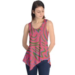 Pattern Saying Wavy Sleeveless Tunic by Ndabl3x