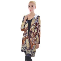 Tree Forest Woods Nature Landscape Hooded Pocket Cardigan by Sarkoni