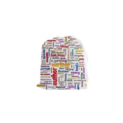 Writing Author Motivation Words Drawstring Pouch (xs) by Sarkoni