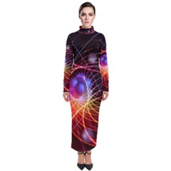 Physics Quantum Physics Particles Turtleneck Maxi Dress by Sarkoni