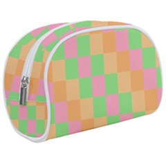 Checkerboard Pastel Squares Make Up Case (medium) by Grandong