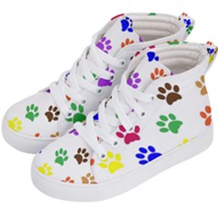 Pawprints Paw Prints Paw Animal Kids  Hi-top Skate Sneakers by Apen