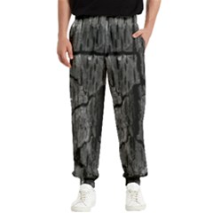 Coal Charred Tree Pore Black Men s Elastic Waist Pants by Amaryn4rt