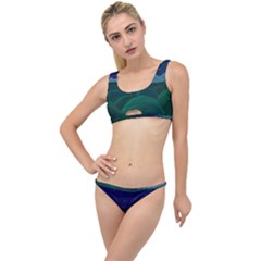 Adventure Time Cartoon Night Green Color Sky Nature The Little Details Bikini Set by Sarkoni