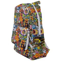 Cartoon Characters Tv Show  Adventure Time Multi Colored Travelers  Backpack by Sarkoni