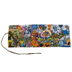 Cartoon Characters Tv Show  Adventure Time Multi Colored Roll Up Canvas Pencil Holder (s) by Sarkoni