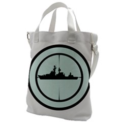 Ship Target Destroyer Warship Canvas Messenger Bag by Pakjumat