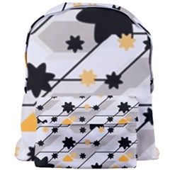 Flower Shape Abstract Pattern Giant Full Print Backpack by Modalart