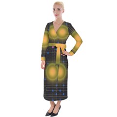 Technology System Velvet Maxi Wrap Dress by Modalart