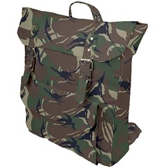 Camouflage Pattern Fabric Buckle Up Backpack by Bedest