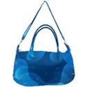 Abstract Classic Blue Background Removable Strap Handbag View1