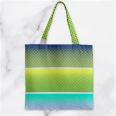 Pattern Banner Background Dot Set Zipper Grocery Tote Bag by Ravend