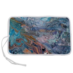 Abstract Delta Pen Storage Case (s) by kaleidomarblingart